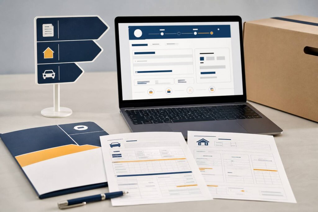 Certificat d'immatriculation avec justificatif de domicile