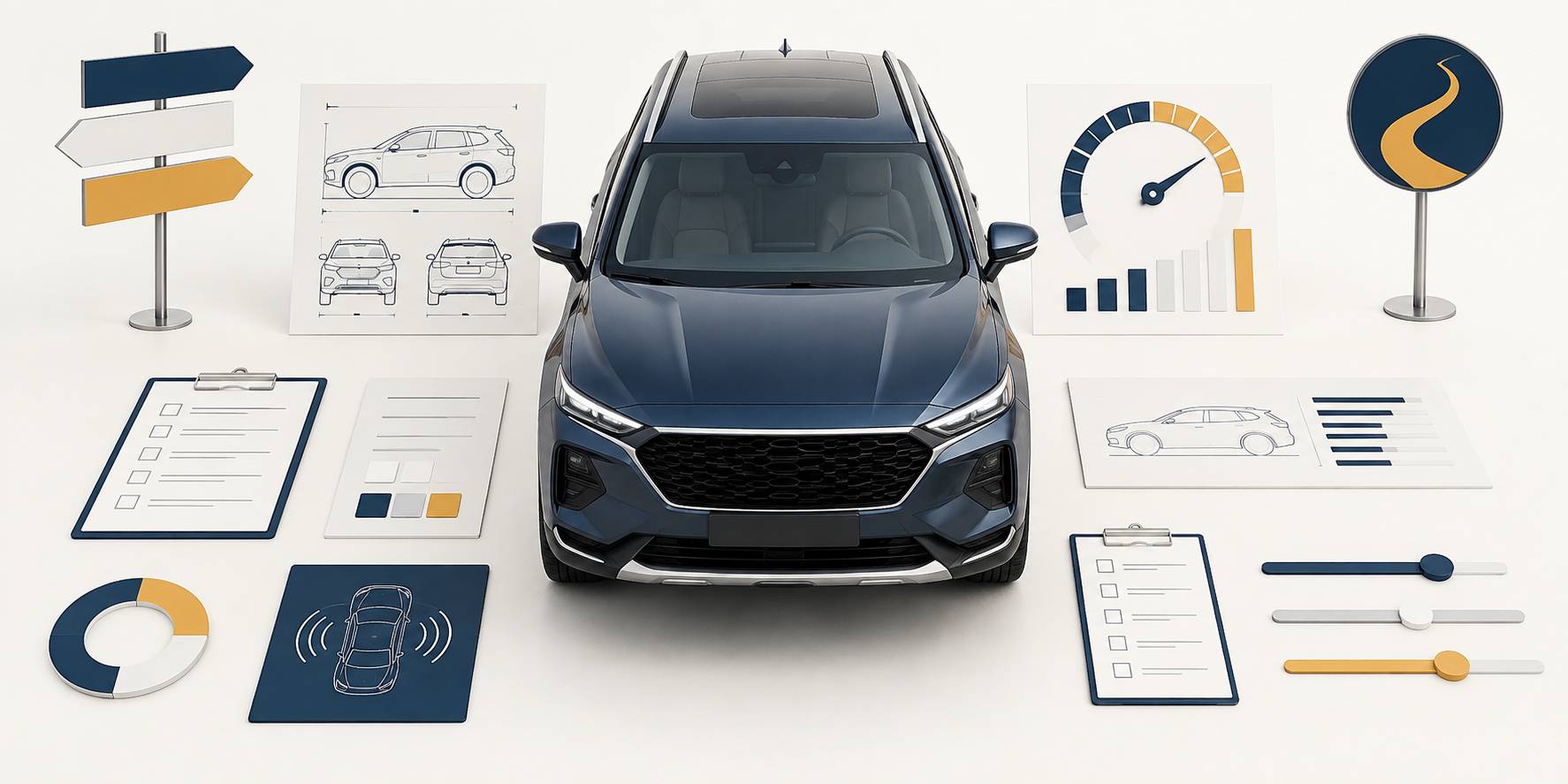 Illustration éditoriale du sujet : Renault Koleos : motorisations, dimensions et fiabilité