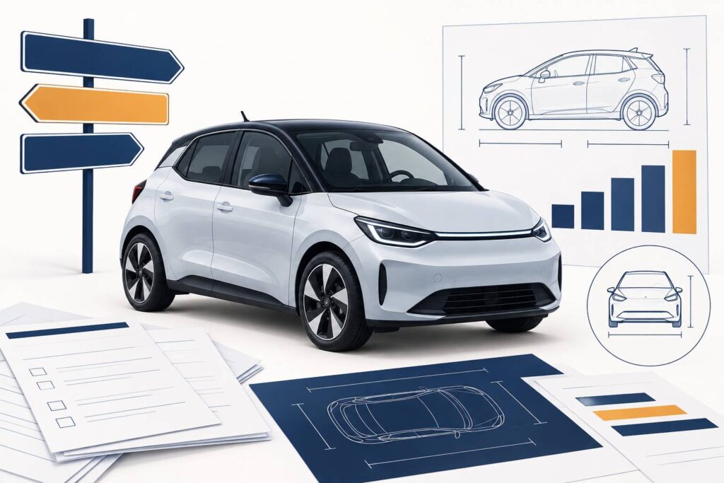 Illustration éditoriale du sujet : Volkswagen ID. Polo : autonomie, gabarit et positionnement